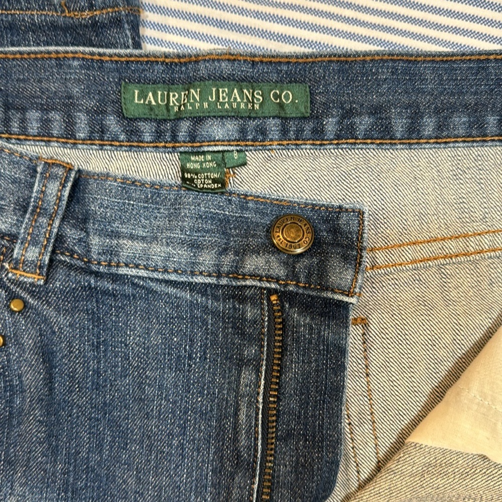 ❌SOLD❌Ralph Lauren Size 8 Women’s Boot Cut Studded Jeans - Picture 5 of 11